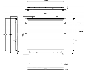 open fram display - outline